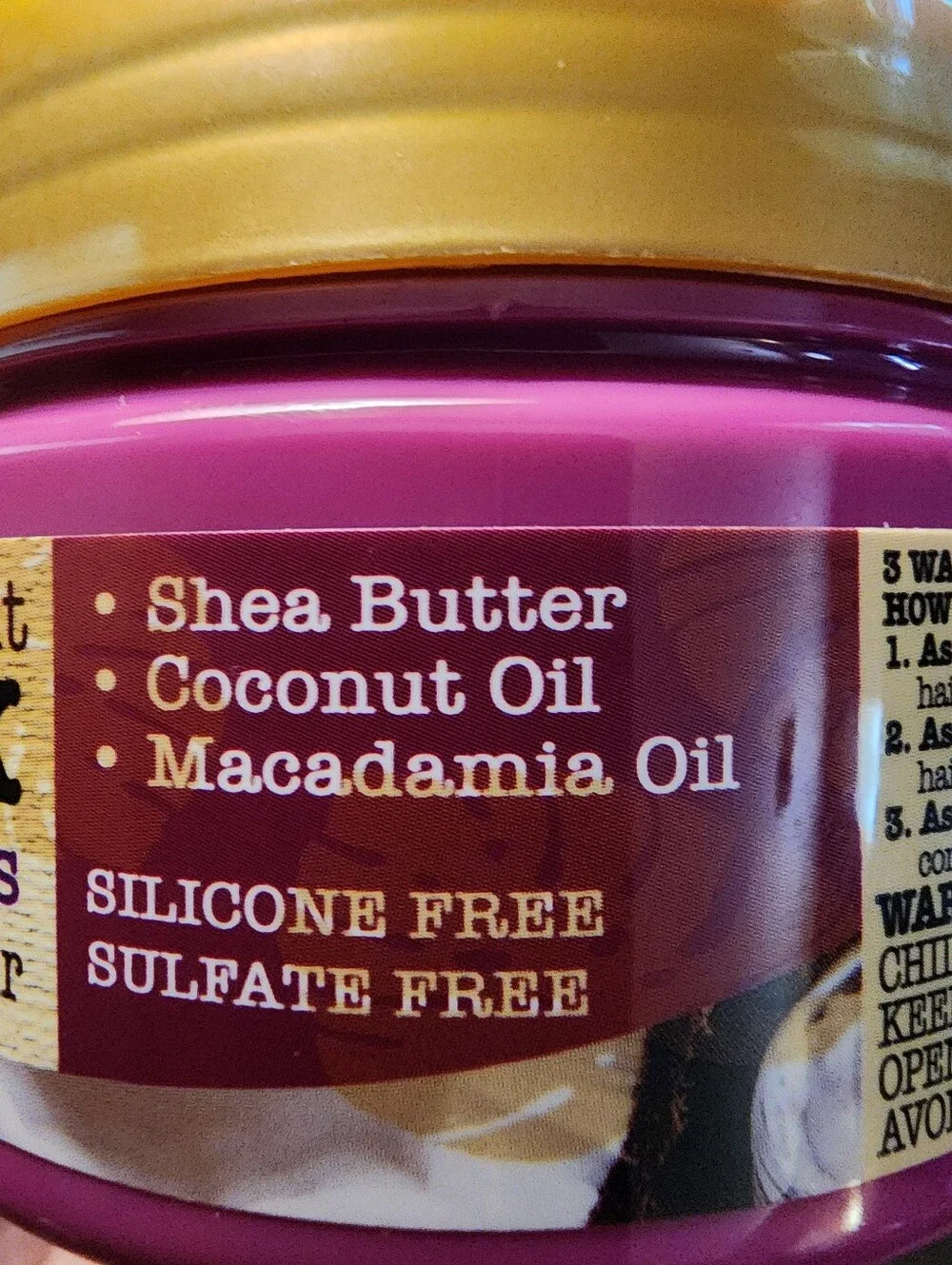 (2) Shea Butter & Coconut Hair Mask - Yellow